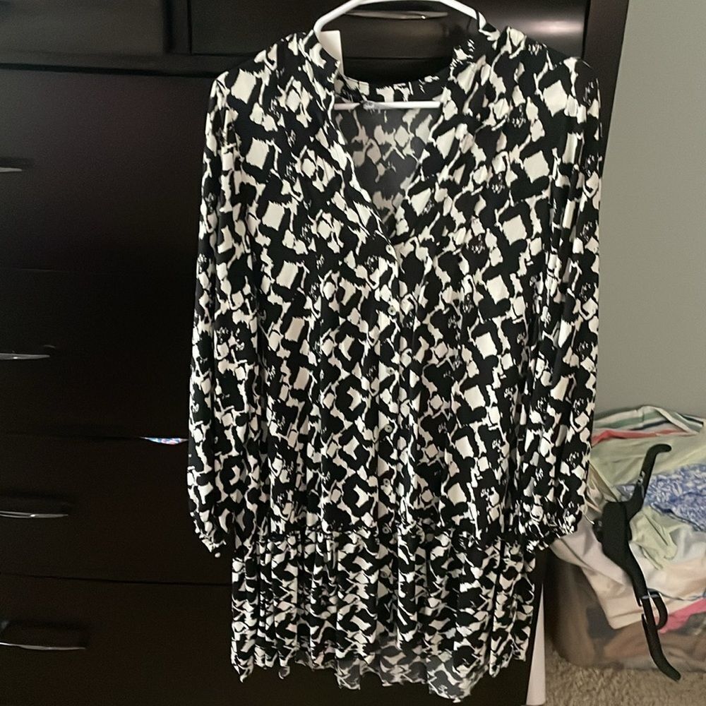 Zara Printed Mini Dress - Picture 11 of 11